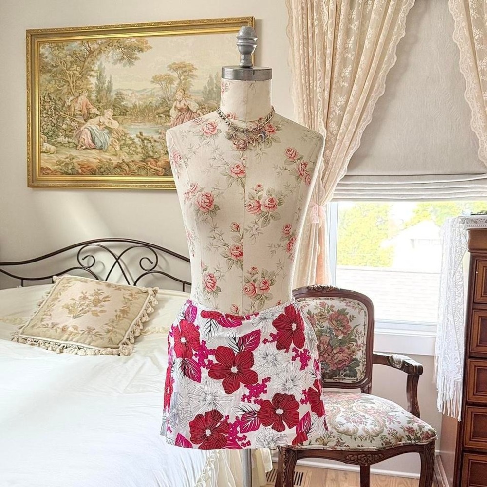 floral mini skort Y2K A Byer floral mini skort size 3